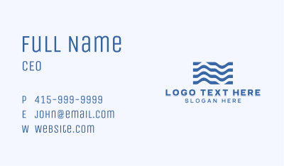 Generic Agency Waves Business Card Image Preview