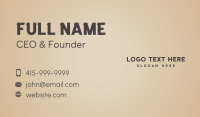 Simple Startup Brand Business Card Preview