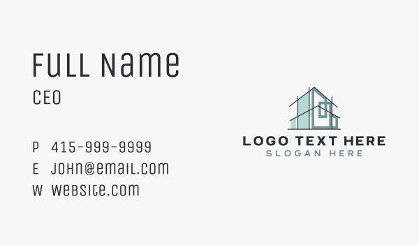 House Property Architect Business Card Design Image Preview