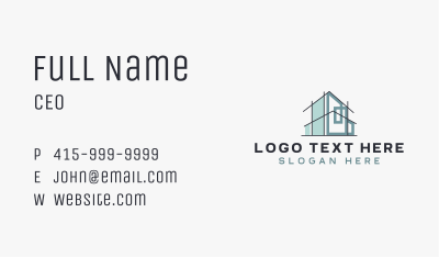 House Property Architect Business Card Image Preview
