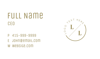Luxurious Professional Lettermark Business Card Image Preview