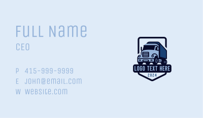 Shipping Truck Vehicle Business Card Image Preview