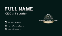 Automotive Detailing Garage Business Card Preview