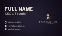 Luxury Botanical Leaf Business Card Preview