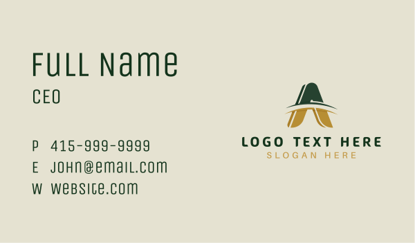Modern Arc Letter A Business Card Design Image Preview