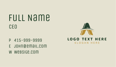 Modern Arc Letter A Business Card Image Preview