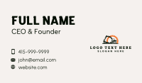 Cog Construction Excavator Business Card Image Preview