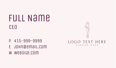 Naked Woman Body Business Card Image Preview