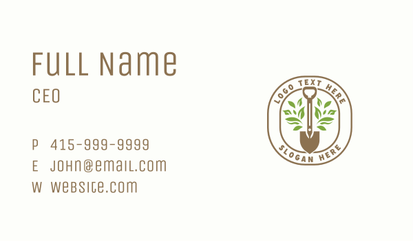 Landscaping Garden Plant Business Card Design Image Preview