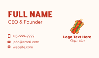 Dynamite Hot Dog Sandwich Business Card Design