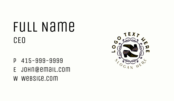 Boots Shoes Footwear Business Card Design Image Preview