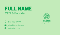 Herbal Leaf Circle Business Card Image Preview
