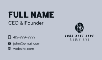 Male Spear Warrior Business Card Image Preview