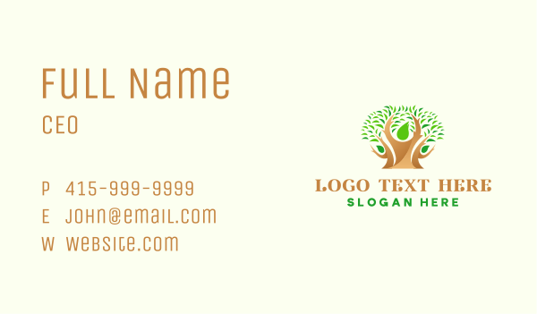 Tree Family Foundation Business Card Design Image Preview