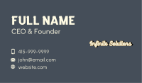 Generic Retro Wordmark Business Card Image Preview