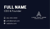 Construction Letter A Business Card Image Preview