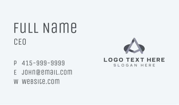 Industrial Construction Builder Letter A Business Card Design Image Preview