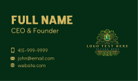 Luxury Royal Leaf Shield Business Card Image Preview