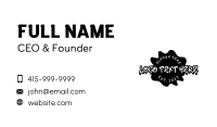 Black Ink Tattoo Wordmark Business Card Image Preview
