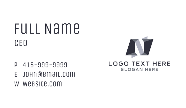 Creative Media Letter N Business Card Design Image Preview