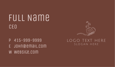 Barista Coffee Kettle  Business Card Image Preview