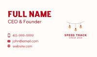 Decoration Lights Business Card Design