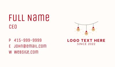 Decoration Lights Business Card Image Preview