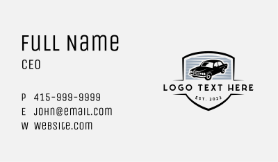 Luxury Car Mechanic Business Card Image Preview