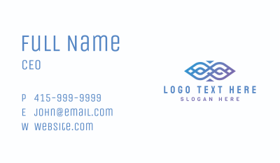 Creative Gradient Loop Business Card Image Preview