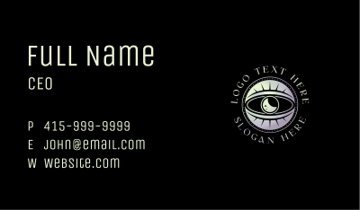 Mystic Moon Eye Business Card Image Preview