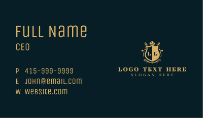 Royal Boutique Shield Business Card Image Preview