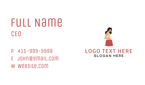 Woman Dress Shopping  Business Card Design Image Preview