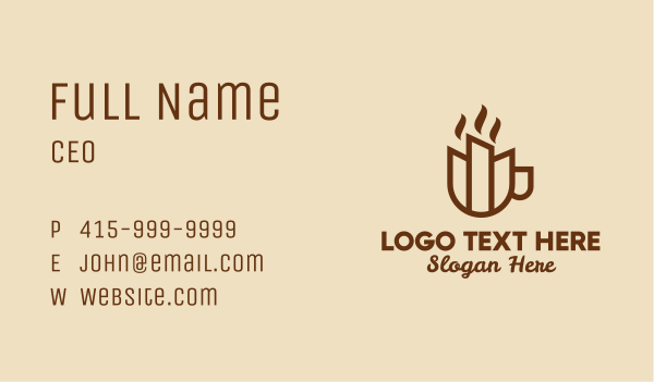Coffee City  Business Card Design Image Preview