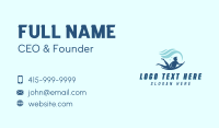 Ocean Surfing Wave Business Card Design