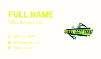Retro Star Banner Business Card Image Preview