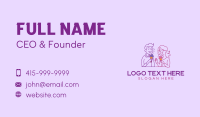 Ice Cream Cafeteria Doodle Business Card Preview