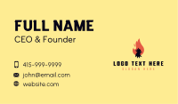 BBQ Flame Chicken Business Card Image Preview