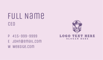 Cowgirl Texas Rodeo Business Card Image Preview