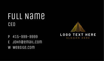 Premium Pyramid Firm Business Card Image Preview