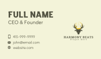 Night Moon Deer  Business Card Design