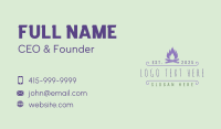 Fire Camping Adventure Business Card Preview