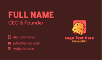 Cheese Bread Slice  Business Card Image Preview