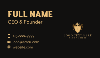 Royalty Shield Event Business Card Design