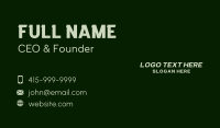 Italic Modern Wordmark Business Card Image Preview