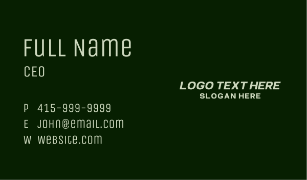 Italic Modern Wordmark Business Card Design Image Preview