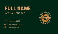 Wood Carpentry Tools Business Card Preview