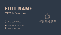 Royalty Crown Shield Business Card Design