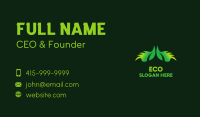 Green Eco Wings Business Card Image Preview