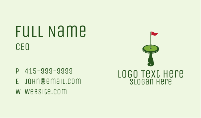 Spy Glass Golf Business Card Image Preview