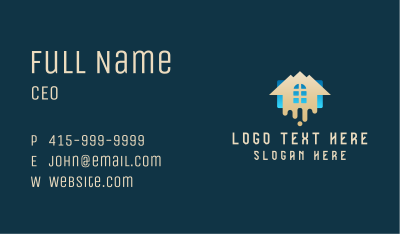 House Paint Drip Business Card Image Preview